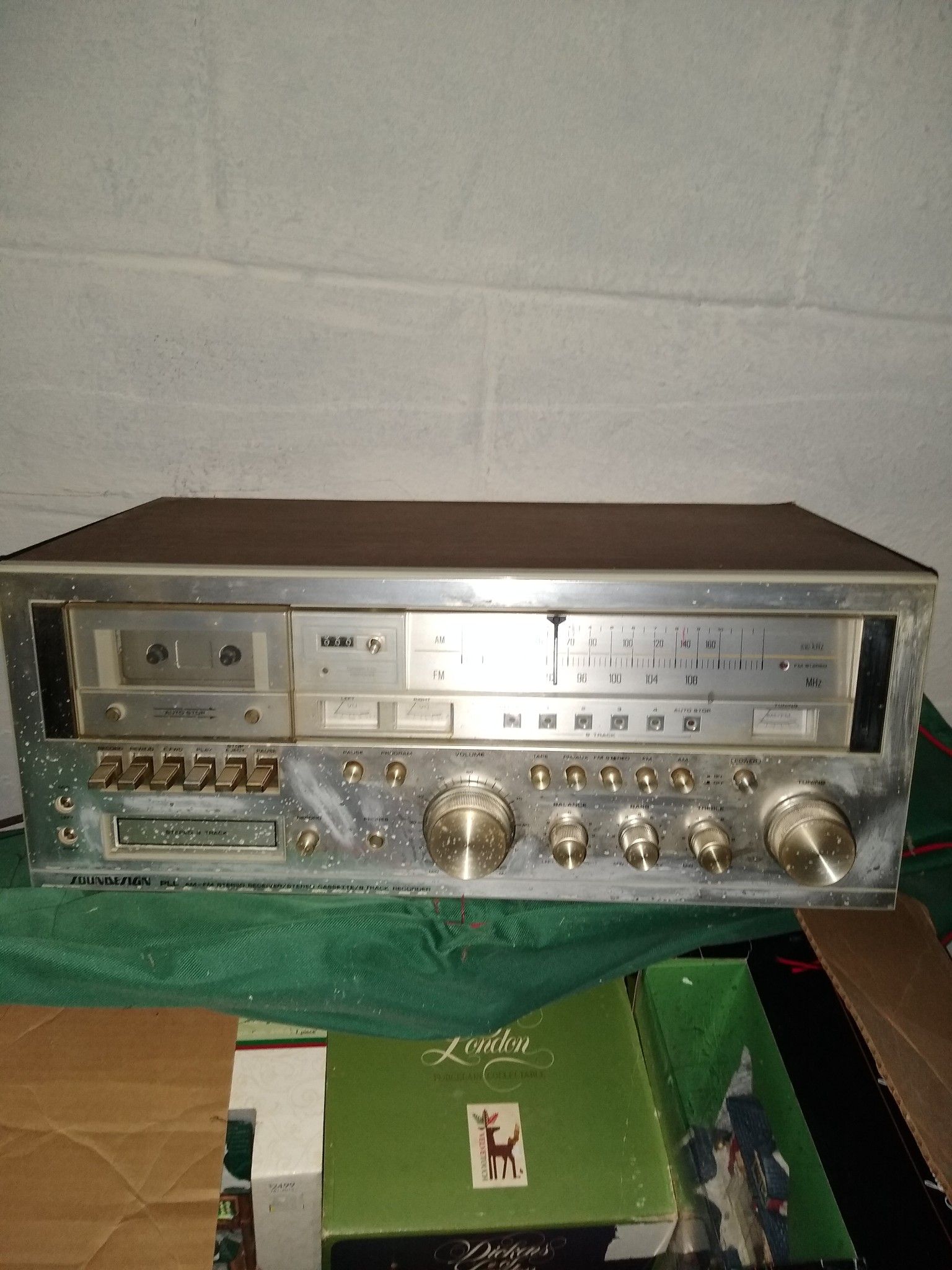 Sound design, PLL AM FM stereo receiver / stereo cassette / 8-track recorder