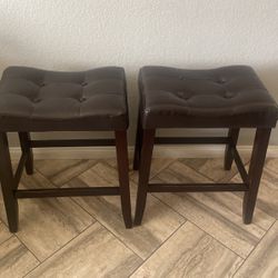 Two bar stools 