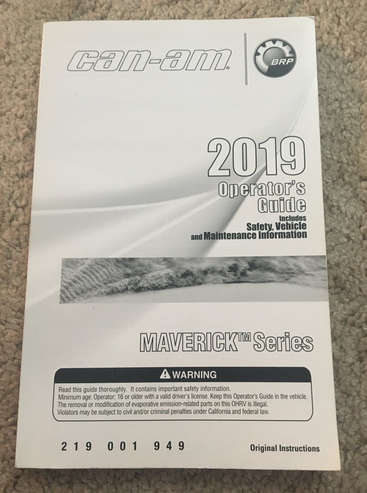 2019 Can-Am X3 Manual