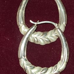 Beautiful Sterling Silver Hoop Earrings $125