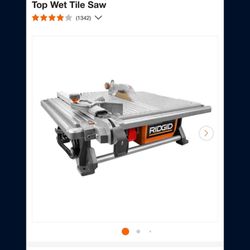Ridgid 6.5-Amp 7 in. Blade Corded Table Top Wet Tile Saw