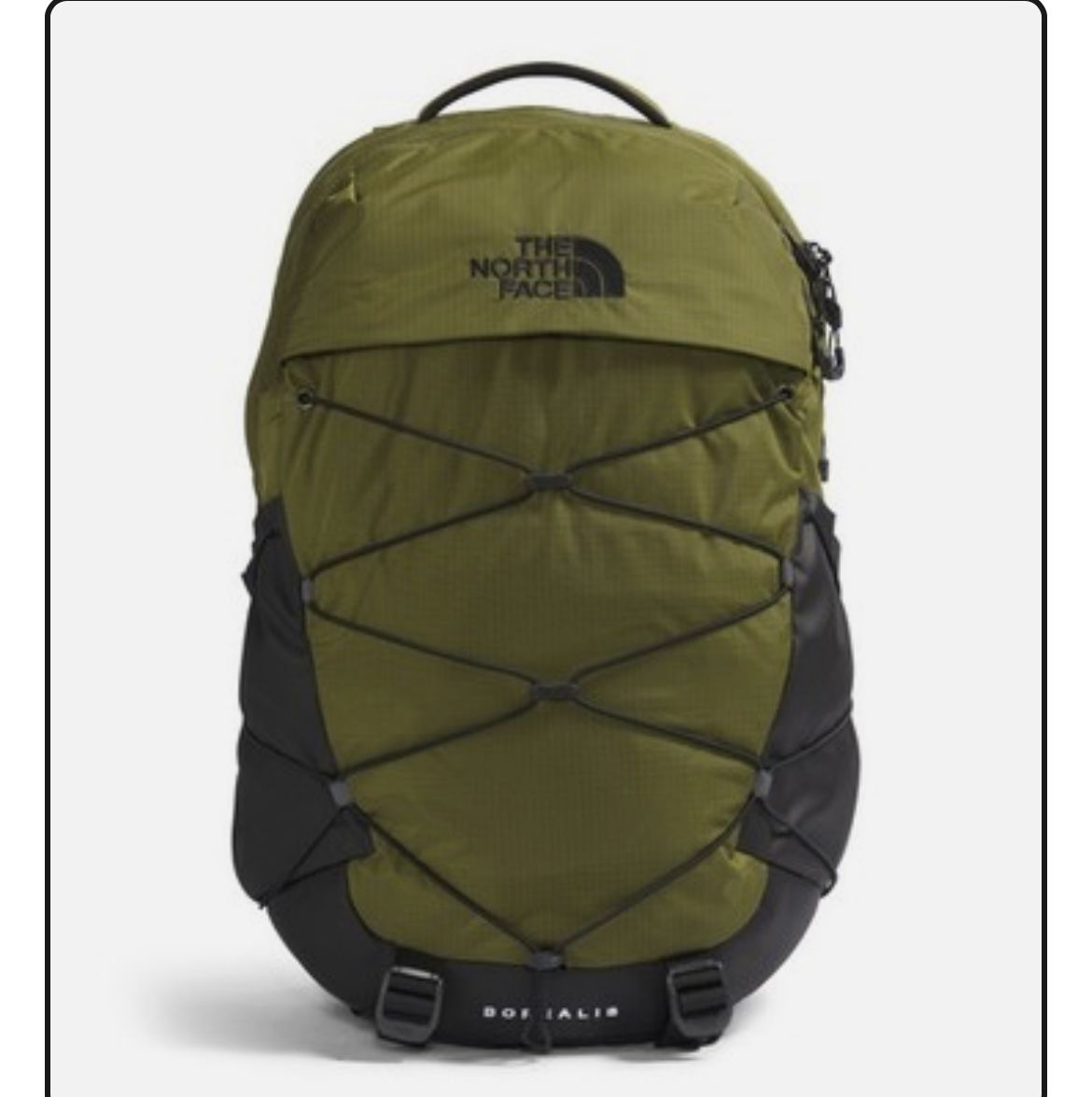 THE NORTH FACE NF0A52SE MEN'S BOREALIS FOREST OLIVE / TNF BLACK BACKPACK 28L
