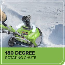 Greenworks Electric Snow Blower – 120V 13 Amp