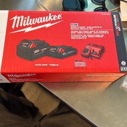 Milwaukee 18V Red Lithium Battery Combo 