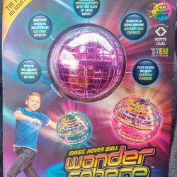 Magic Hover Ball Wonder Sphere 180 degree Boomerang Action, Multi Color LED Light Effects, NEVER USED, Sells New $22, Sell $12