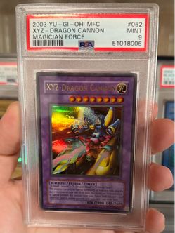 2003 Yugioh XYZ-Dragon Cannon MFC #052 Magician Force Yu-gi-oh Vintage Card Psa9