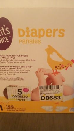 Parents choice diapers size 1