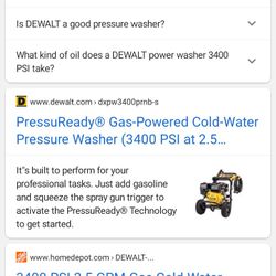 Dewalt Pressure Washer