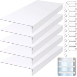 5pcs White PVC Wire Rack Covers