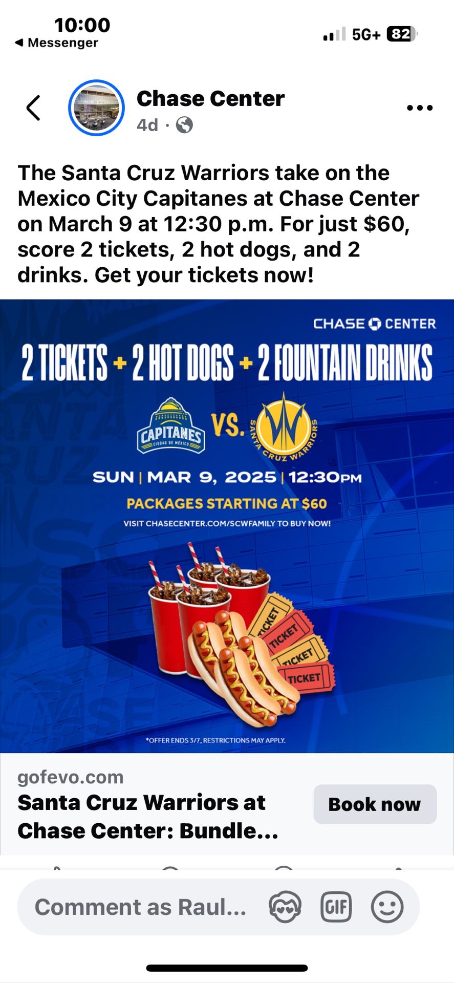 Santa Cruz Warriors Versus Mexico City