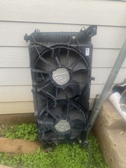 2014 to 2016 Chevy Silverado 1500 Radiator Condenser Fan OEM
