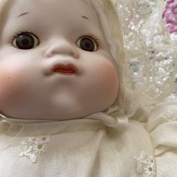 Porcelain Vintage Baby Doll  About 15 Inches