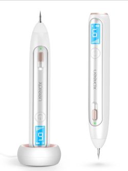 Wireless Mole Freckle Tattoo Wart Removal Pen Kit with LED Screen & Spotlight, Rechargeable Pro Spot Eraser