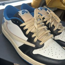 Size 11 Fragment Design x Travis Scott x Air Jordan 1 Retro Low