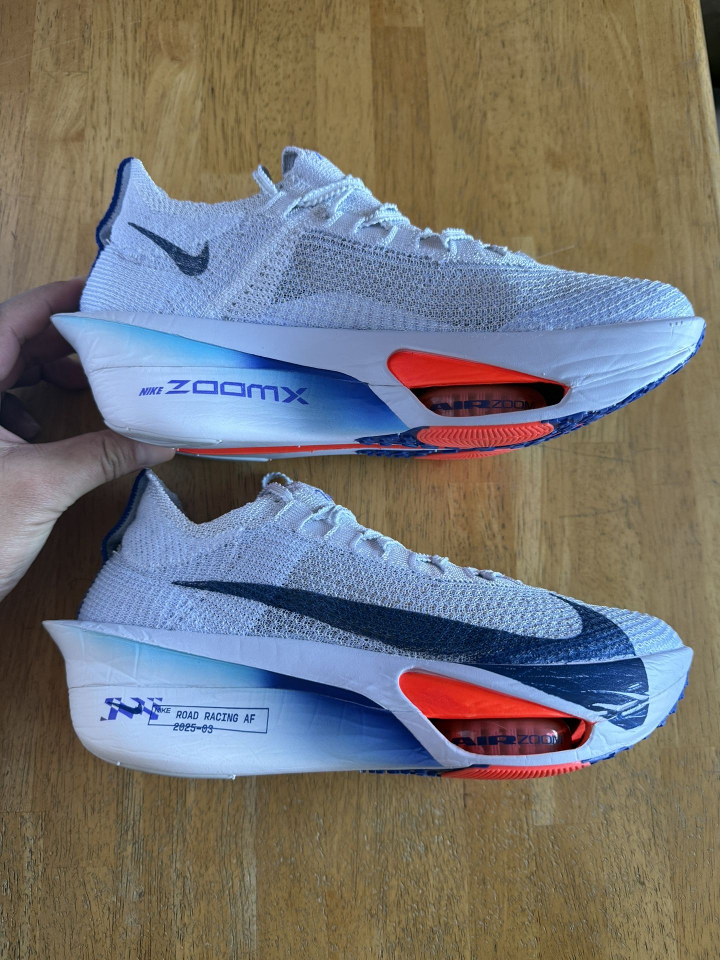 New Nike Air Zoom Alphafly Next% 3 Football Grey Blue Running Shoes Men’s 7.5 8 Women’s 7 8 8.5 Youth 5.5y 6.5y 7y