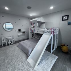 Kids Bunkbed With Slide
