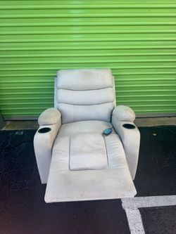 Lazy boy recliner single sofa chair couch cream beige light tan