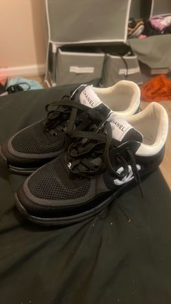 Chanel Low-Top Sneakers Black and White