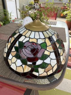 Tiffany Vintage Stained Glass Lamp Shade Only