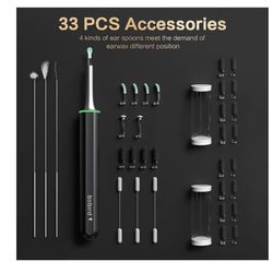 BEBIRD X17 Pro Ear Wax Removal Camera Endoscope, All Aluminum Body H-Speed WiFi 6 Axis Intelligent Gyroscope Safe Professional 1080p Smart Visual Ear