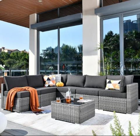 Brand New 7-piece Patio Furniture Set Outdoor Patio Furniture High Quality Patio Sofa Set Brand New Inside Boxes New