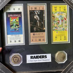 Raiders Super Bowl Tickets Set