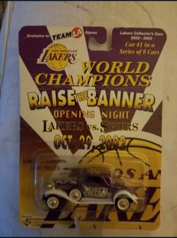 WORLD CHAMPIONS LAKERS VS SPURS CAR