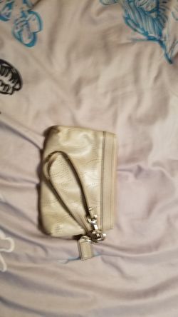 Small coach wristlet