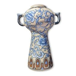 Formalities By Baum Bros Vintage Antique Blue Vase W Handles