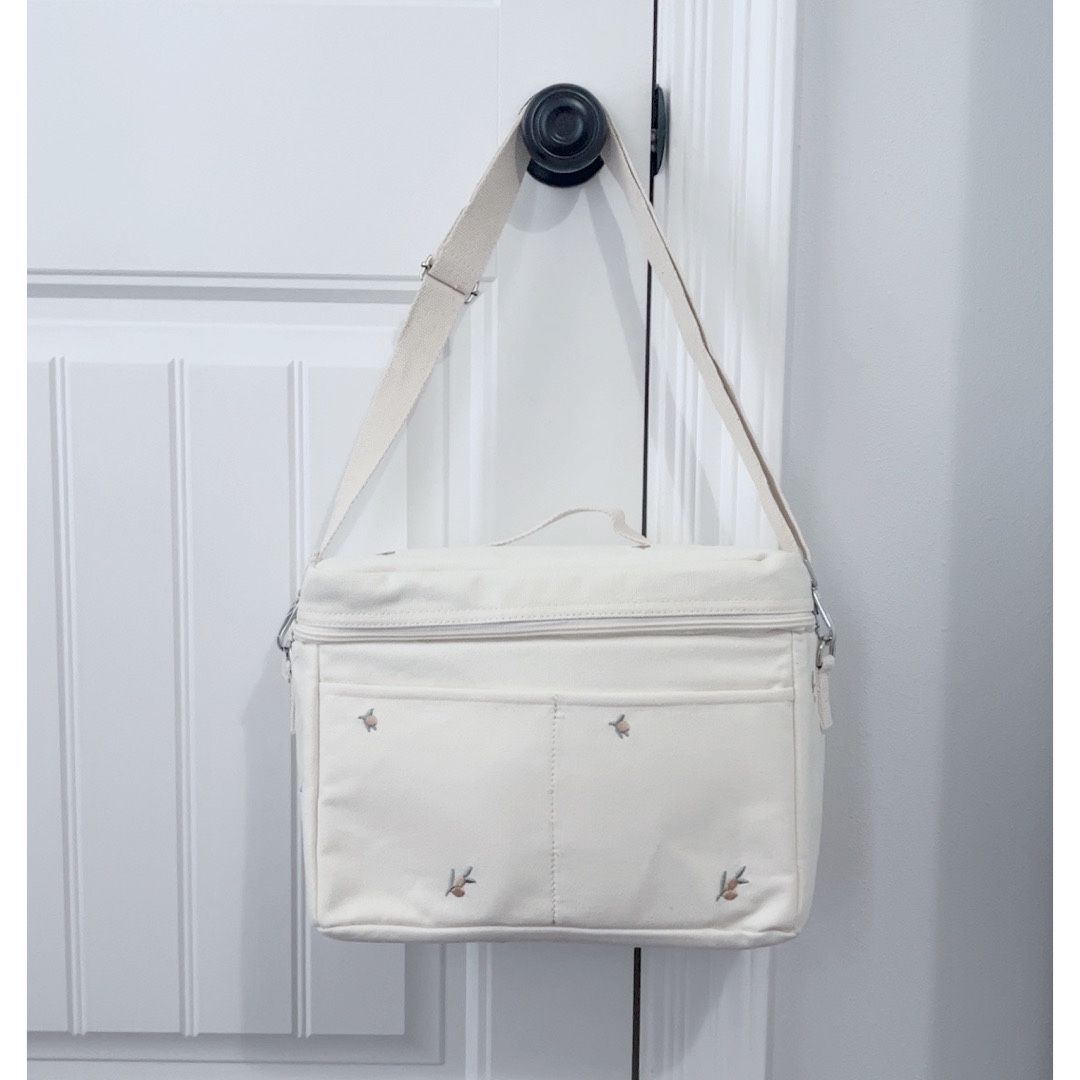 (FREE Set Of Hospital Grade Milk Storage Bottles With Purchase)Olive Leaf Print Diaper Bag
