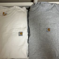 Carhartt Pocket T-Shirts Men’s 2XL Tall-gently used-see photos & description for styles 