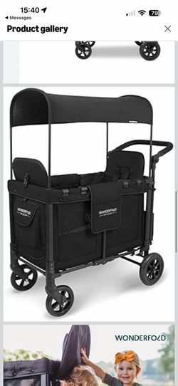 Wonderfold W2 Stroller Wagon Black