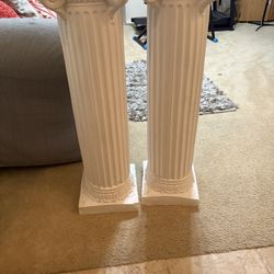 Pair Of Decortive Columns 
