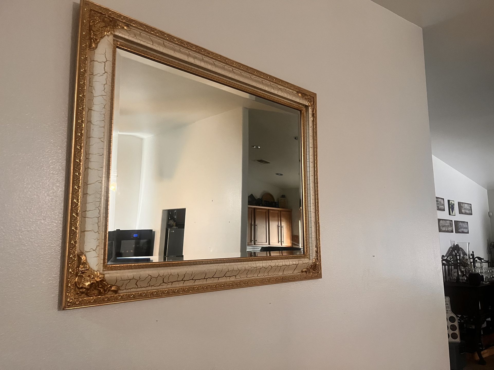 Big vintage square mirror