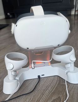 Meta Quest 2 VR Headset + NexiGo Charging Dock + Controllers