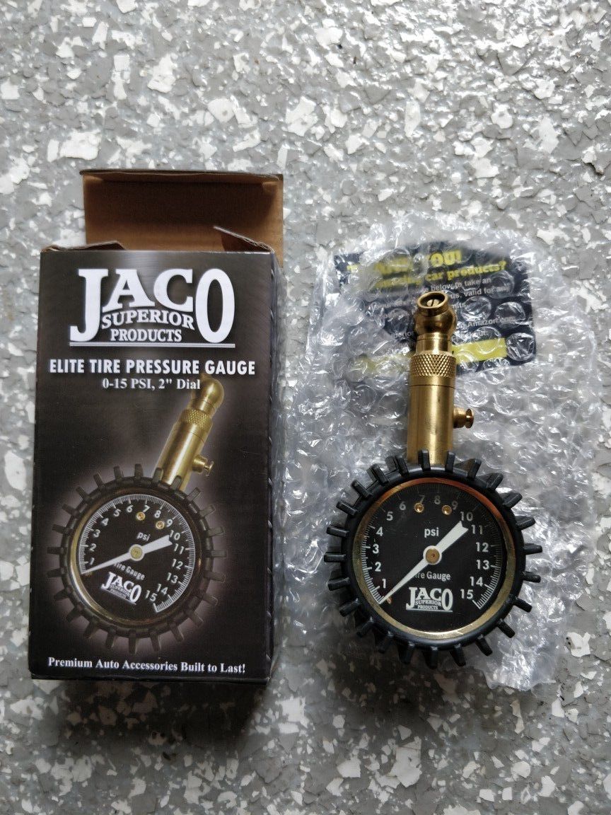 Jaco Tire 1-15 PSI Gauge For Quads/ATV/Bicycles