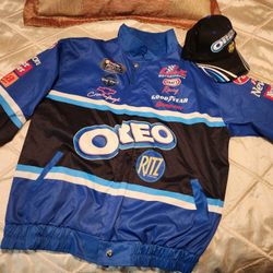 Nascar Racing  Motorsports Windbreaker Jacket & Hat