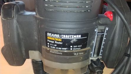Sears Craftsman Industrial Plunge Router 3 1/2-hp 15.0 Amp 1/4