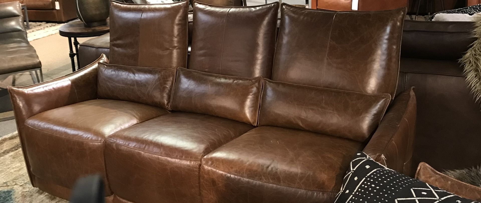 Full Leather Reclining sofa