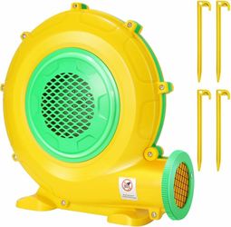 1934e  Bounce House Blower, 1100W/1.47HP Commercial Air Blower with Double-Sided Fan Blade Design, Strong Wind and Great Heat Dissipation Properties f