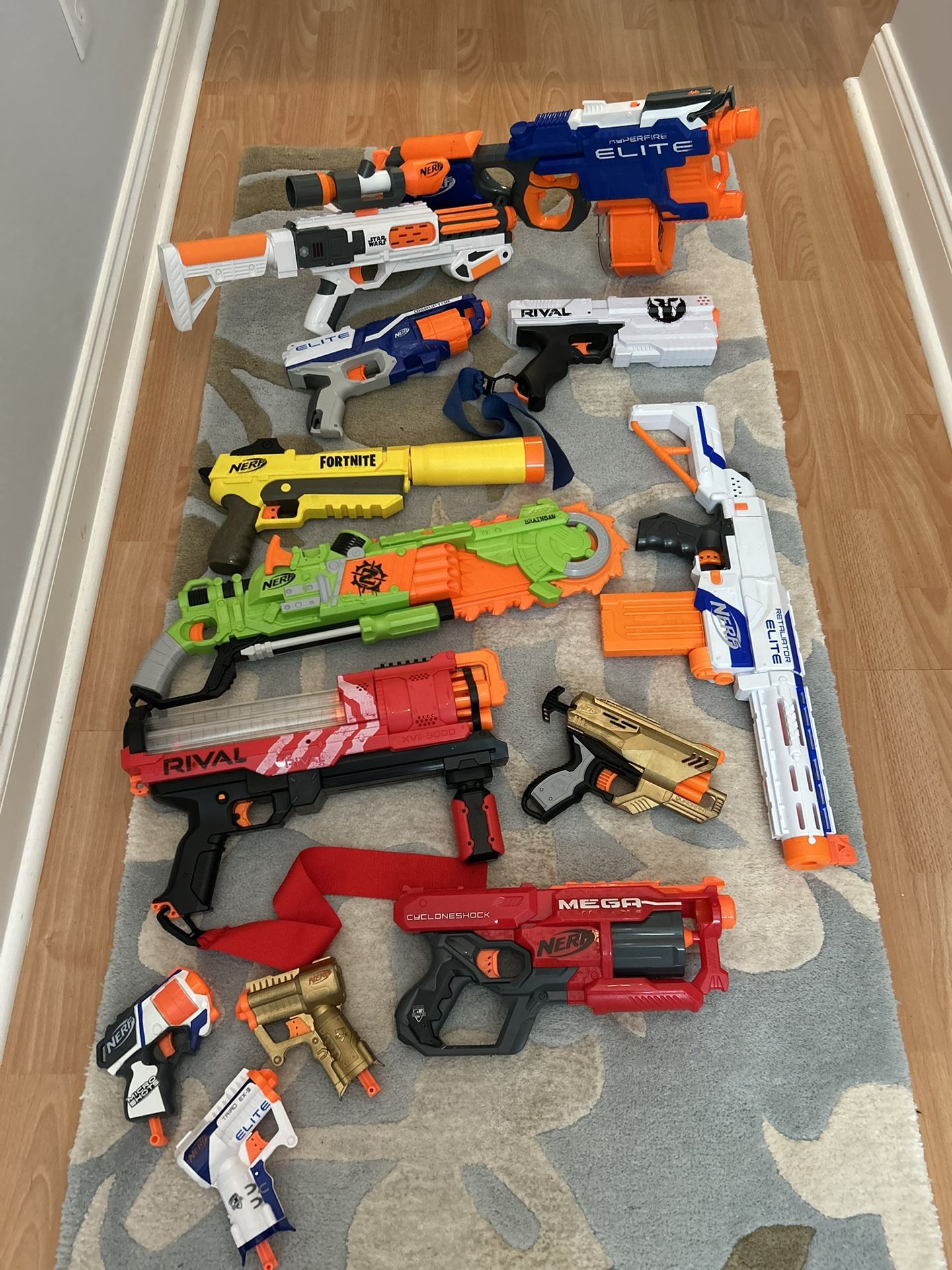 Collection Of Nerf Guns