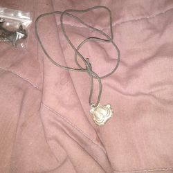 Garfield Charm On Leather Necklace