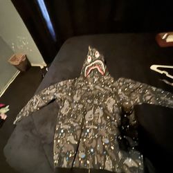 Bathing Ape Size S black zip up