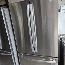 Ge brand new stainless steel fridge bottom freezer refrigerator 30-day Warranty