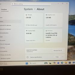 Lenovo ThinkPad I5 10th Gen