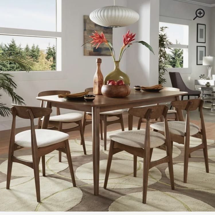 Midcentury Design Dining Table - 4-6 Person 