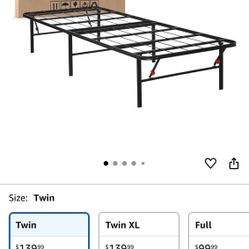 Golden Gate Beds Foldable Metal Bed Frame – Sturdy Iron Platform, No Box Spring Needed, Portable & Collapsible, Heavy Duty, Easy Assembly, Noise-Free,