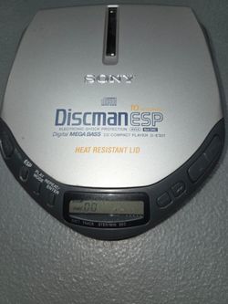 Vintage Sony Discman ESP D-E301 Portable CD Player – Silver