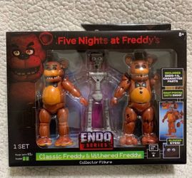 Five Nights at Freddys Endo Series Classic & Withered Freddy FNAF Jazwares New