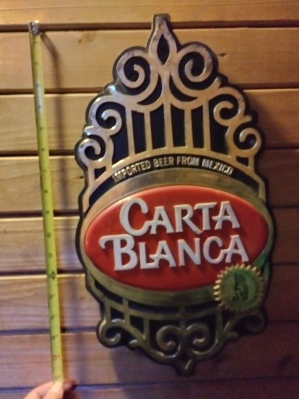 Vintage Carta Blanca Sign